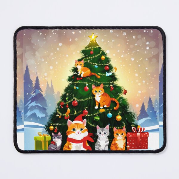 Item preview, Cat Christmas Trees – Happy Claws.  designed and sold by Zofia Sosnecka.