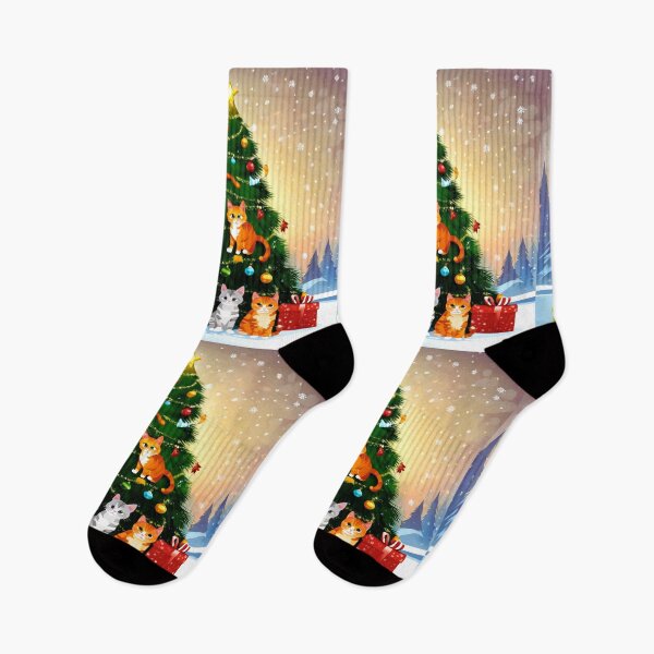 Item preview, Cat Christmas Trees – Happy Claws.  designed and sold by Zofia Sosnecka.