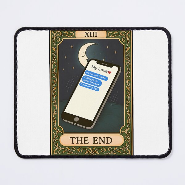 Item preview, The End Tarot Card | Digital Heartbreak Sadness designed and sold by Pets & Memes & Stuff.
