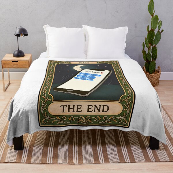 Item preview, The End Tarot Card | Digital Heartbreak Sadness designed and sold by Pets & Memes & Stuff.