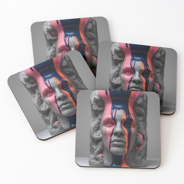 Item preview, Mind Over Matter – Abstract Human Head with Flowing Paint designed and sold by TigerGrey.