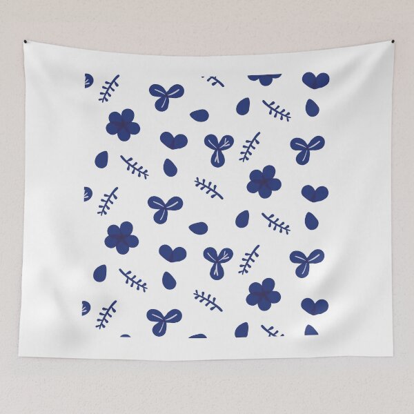 Item preview, Indigo Floral Pattern designed and sold by Jamildesign.