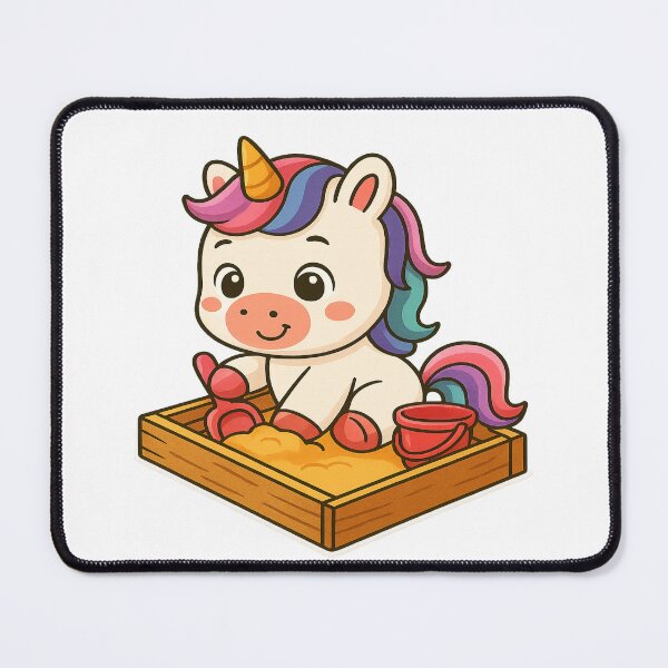 Item preview, Unicorn baby in the sandbox designed and sold by Mr.Epic - Shop.