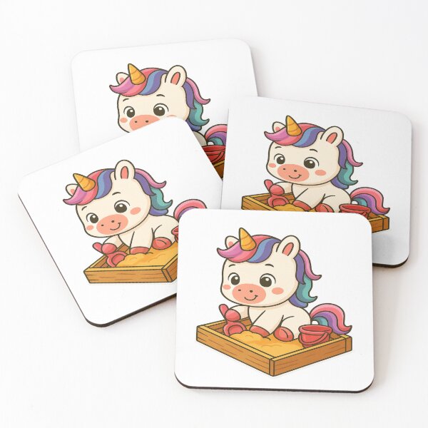 Item preview, Unicorn baby in the sandbox designed and sold by Mr.Epic - Shop.
