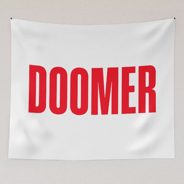 Item preview, Doomer, Red Bold designed and sold by Memes N Lore .