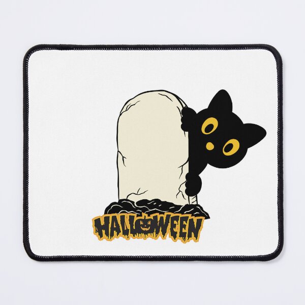 Item preview, Cute black kitten at cemetery designed and sold by SeniorpopX.