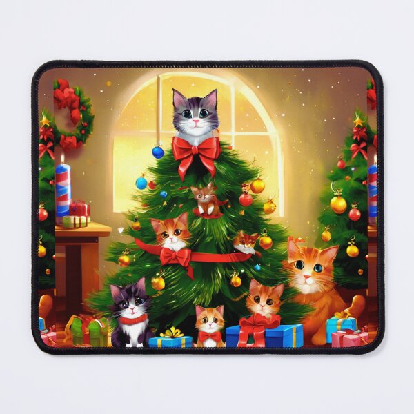 Item preview, Cat Christmas Trees – Happy Claws. designed and sold by Zofia Sosnecka.