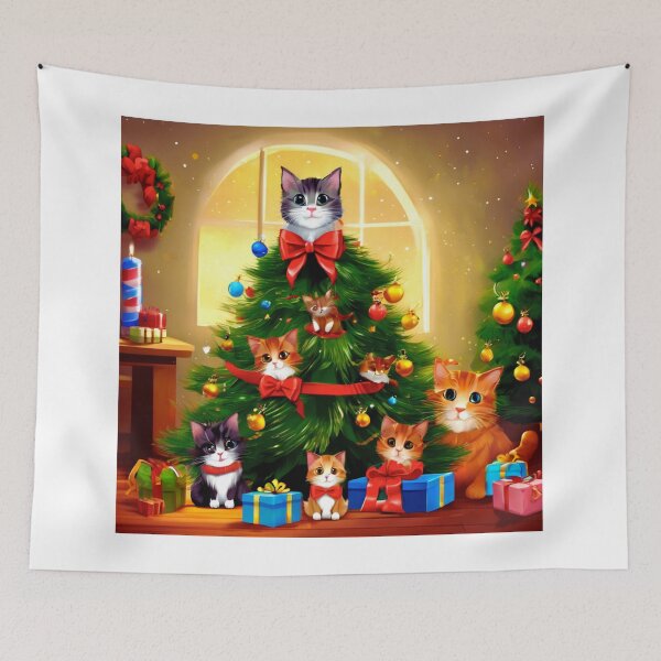 Item preview, Cat Christmas Trees – Happy Claws.  designed and sold by Zofia Sosnecka.