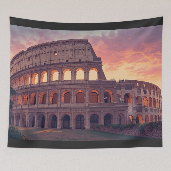 Item preview, Roman Colosseum at sunset designed and sold by the-sunset.