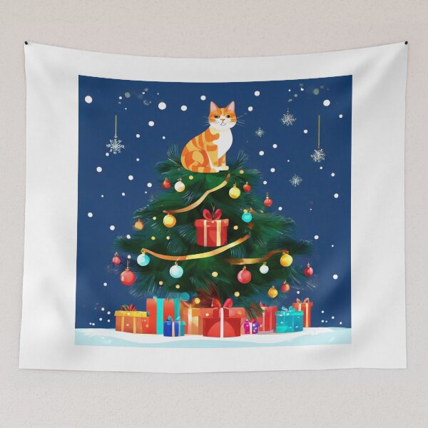 Item preview,  Cat Christmas Trees – Happy Claws.  designed and sold by Zofia Sosnecka.