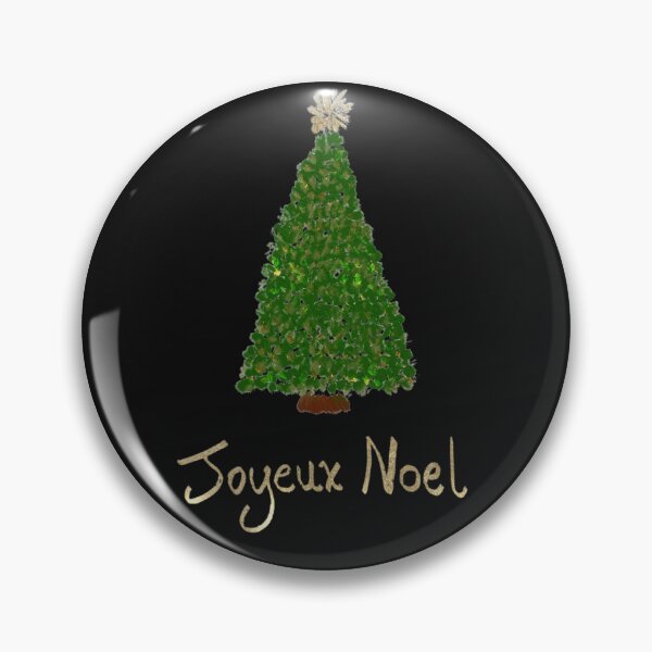 Item preview, Joyeux Noel - Hand-Painted Christmas Tree Design with Holiday Cheer designed and sold by GraceMarieandCo.