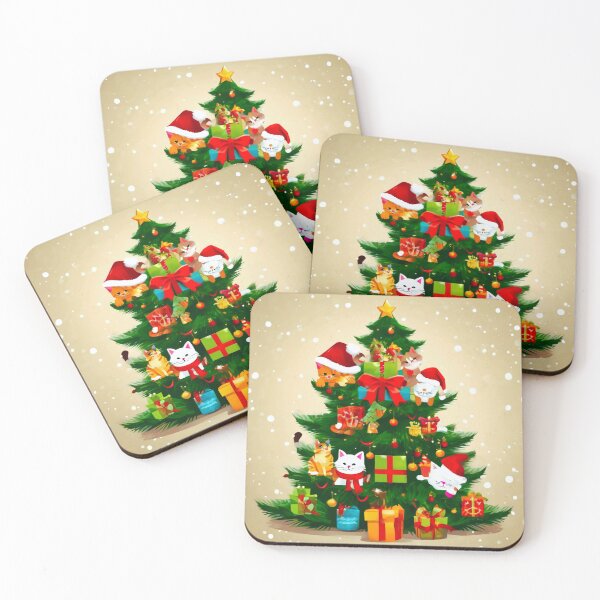 Item preview, Cat Christmas Trees – Happy Claws.  designed and sold by Zofia Sosnecka.