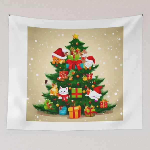 Item preview, Cat Christmas Trees – Happy Claws.  designed and sold by Zofia Sosnecka.