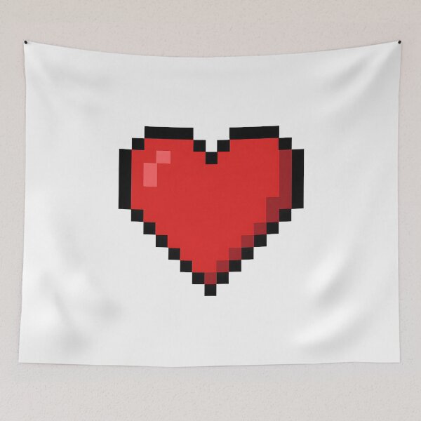 Item preview, 8-Bit Pixel Red Heart Icon for Cute Retro T-Shirts. designed and sold by The-T-In-Retro.