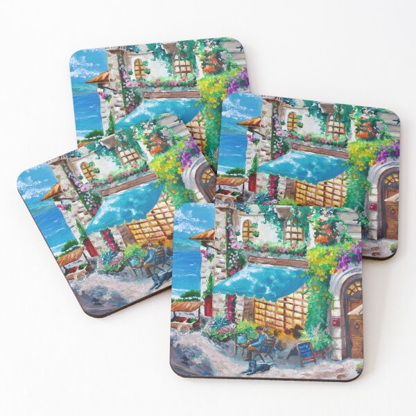 Item preview, Italian Cafe by the Ocean  designed and sold by StellaArtXD.