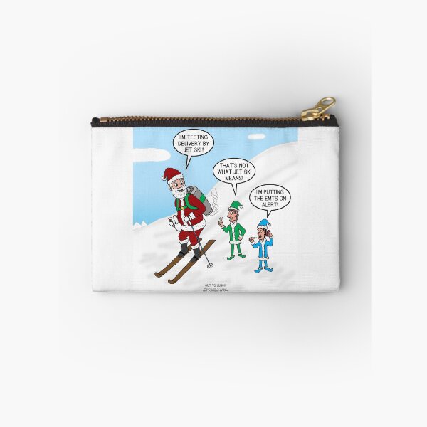 Item preview, Santa Jet Snow Skiing designed and sold by Out to Lunch Cartoons and More.