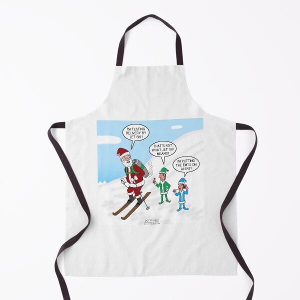 Item preview, Santa Jet Snow Skiing designed and sold by Out to Lunch Cartoons and More.