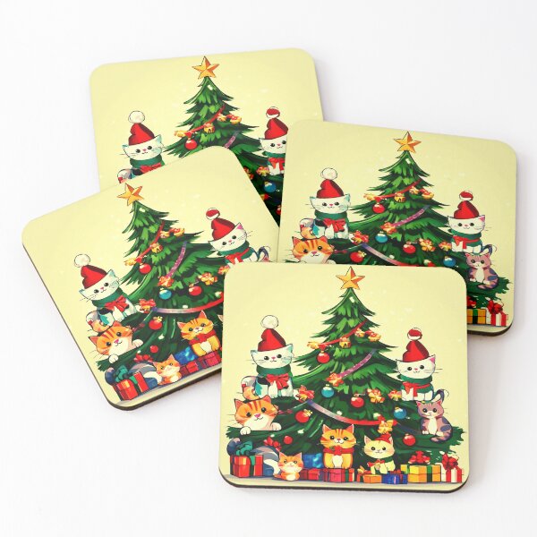 Item preview, Cat Christmas Trees – Happy Claws.  designed and sold by Zofia Sosnecka.