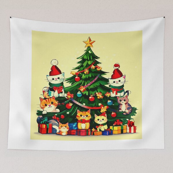 Item preview, Cat Christmas Trees – Happy Claws.  designed and sold by Zofia Sosnecka.