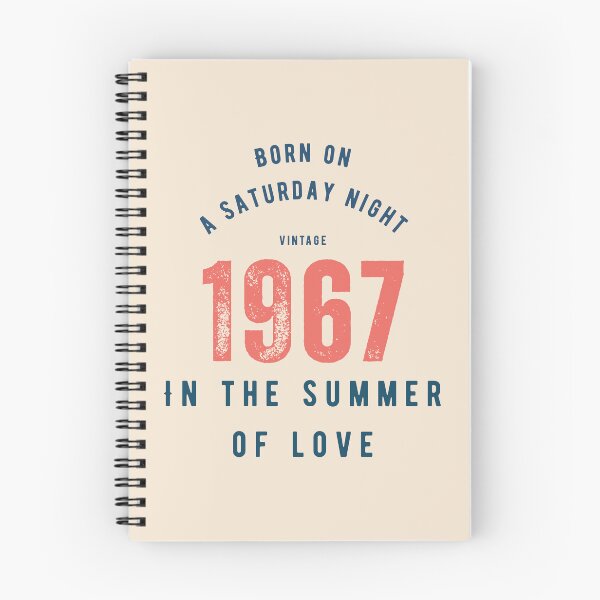 Item preview, Born on a Saturday Night 1967 | Summer of Love Vintage Design designed and sold by Totally Gen X.
