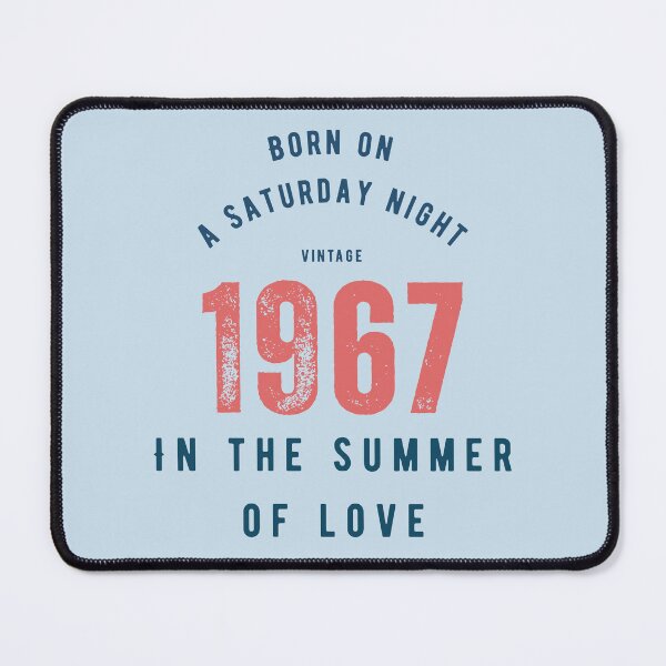 Item preview, Born on a Saturday Night 1967 | Summer of Love Vintage Design designed and sold by Totally Gen X.