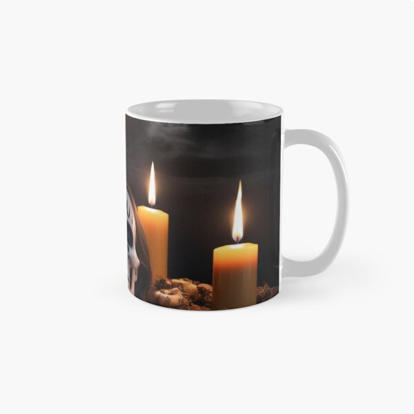 Item preview, Macabre Sanctuary – Skull and Candles Under Full Moon designed and sold by Cristhian Almanza.