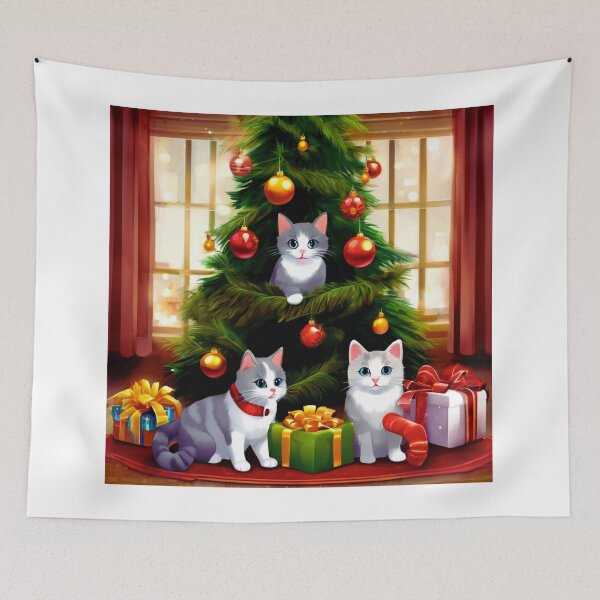Item preview, Cat Christmas Trees – Happy Claws.  designed and sold by Zofia Sosnecka.