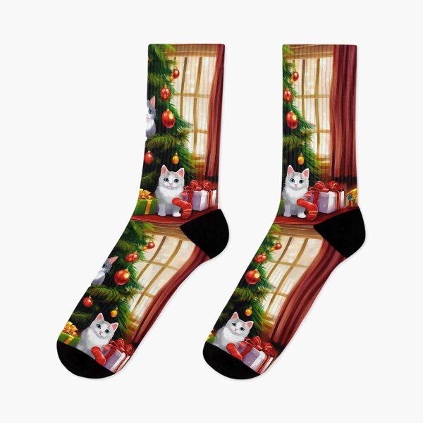 Item preview, Cat Christmas Trees – Happy Claws.  designed and sold by Zofia Sosnecka.
