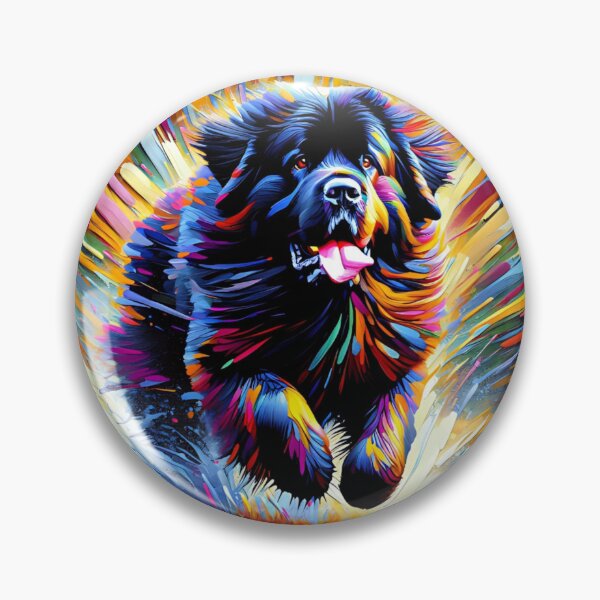 Item preview, Newfoundland Dog Portrait Acrylic Art Print Pet Portrait Gift for Newfie Lovers designed and sold by Puppy Puzzles Plus.
