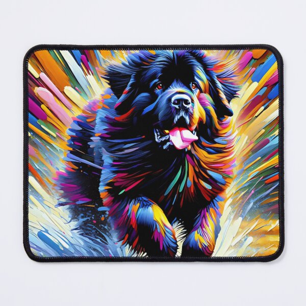 Item preview, Newfoundland Dog Portrait Acrylic Art Print Pet Portrait Gift for Newfie Lovers designed and sold by Puppy Puzzles Plus.