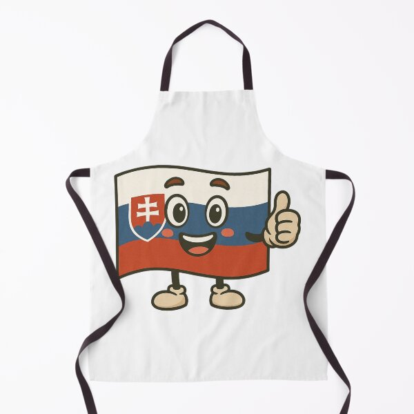 Item preview, Cute Slovakia Flag Cartoon Giving Thumbs Up. designed and sold by The-T-In-Retro.
