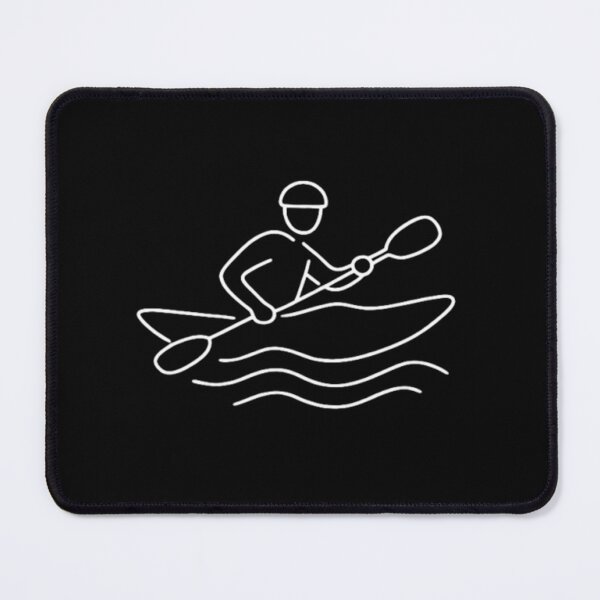 Item preview, Minimalist Kayaker – Outdoor Adventure Line Art designed and sold by Flowing States Design Studio.