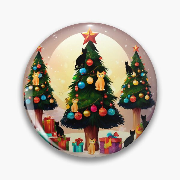 Item preview, Cat Christmas Trees – Happy Claws.  designed and sold by Zofia Sosnecka.