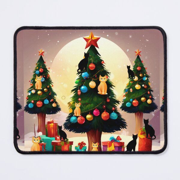 Item preview, Cat Christmas Trees – Happy Claws. designed and sold by Zofia Sosnecka.