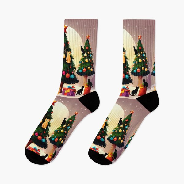 Item preview, Cat Christmas Trees – Happy Claws.  designed and sold by Zofia Sosnecka.
