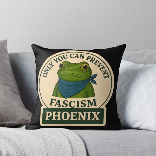 Item preview, Anti-Fascist Frog Art No Kings Resist: Phoenix designed and sold by PinUpPizzazz.