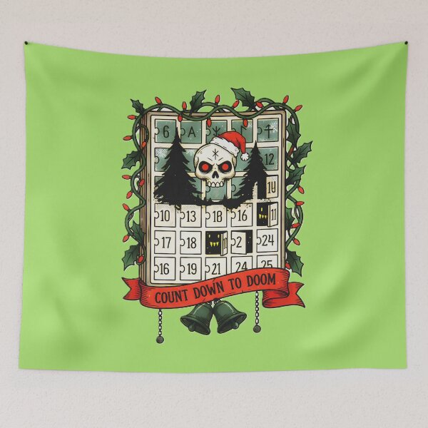 Item preview, Count Down To Doom Skull Advent Christmas Calendar  designed and sold by CoffinsArt.