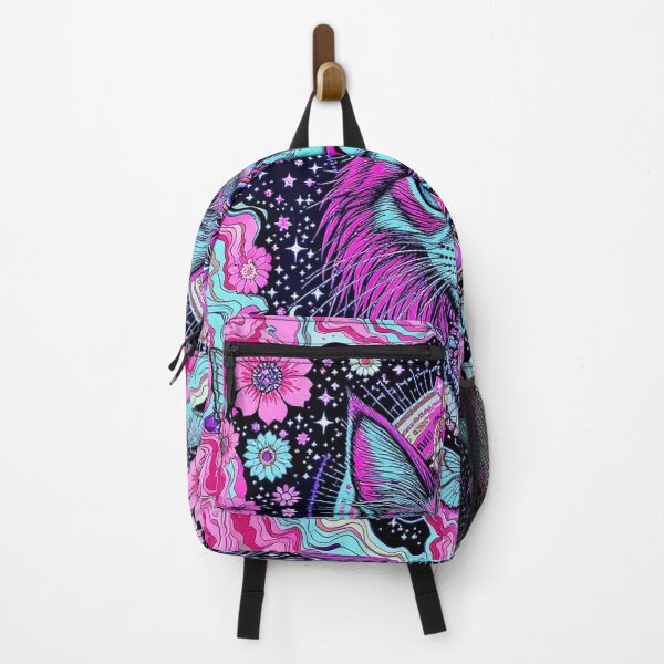Item preview, Psychedelic Third Eye Cat – Cosmic Spirit Animal in Neon Dreamcore Art designed and sold by dreamsagellc.