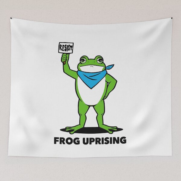 Item preview, Frog Uprising – Resist | Funny Activist Frog Protest Design designed and sold by Activity01.
