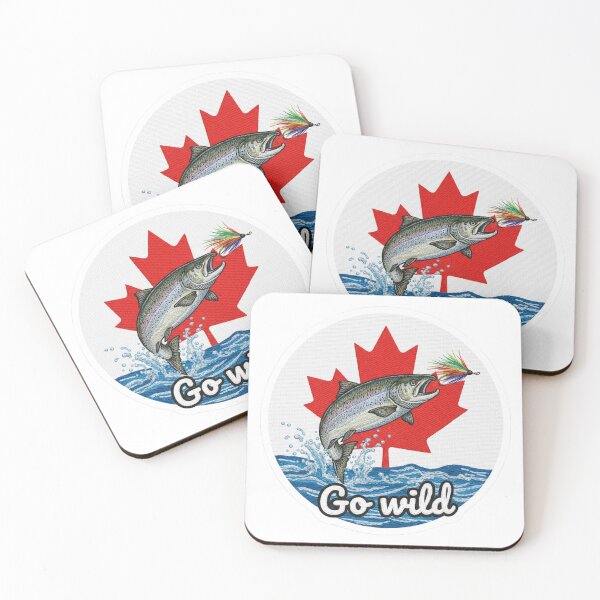 Item preview, Fishing wild salmon Canada designed and sold by GiftiqueNook.