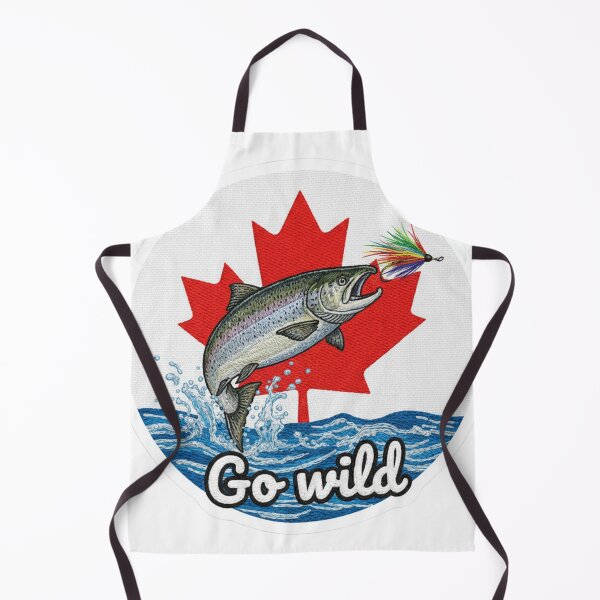 Item preview, Fishing wild salmon Canada designed and sold by GiftiqueNook.
