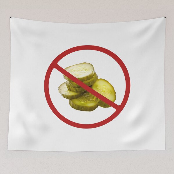 Item preview, Prohibited Sliced Gherkins, Green Pickles Sign, Novelty Signage designed and sold by AASparksDesigns.