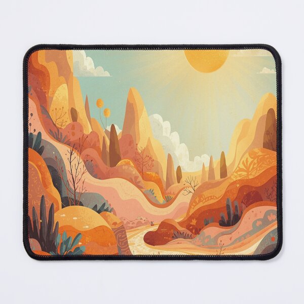 Item preview, Yellow and orange landscape pattern designed and sold by saly55887.
