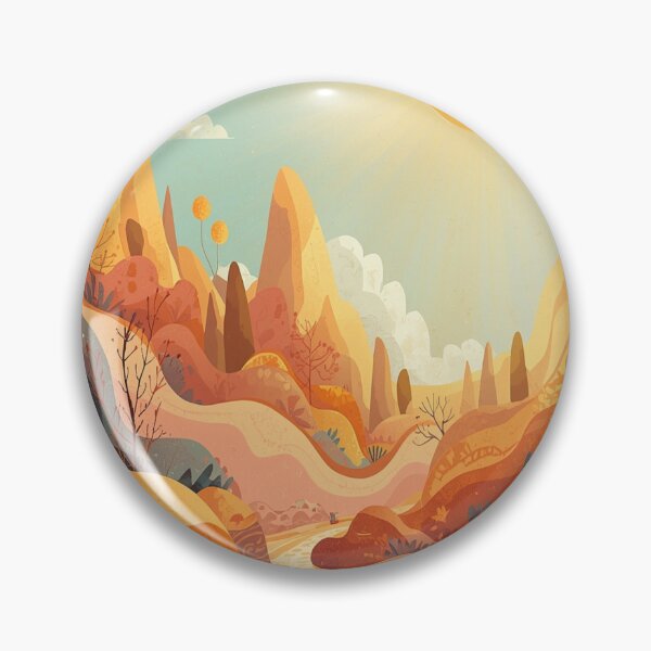 Item preview, Yellow and orange landscape pattern designed and sold by saly55887.