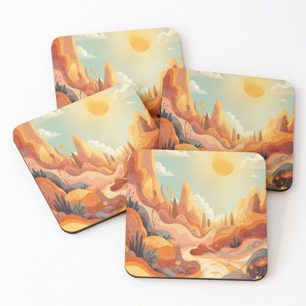 Item preview, Yellow and orange landscape pattern designed and sold by saly55887.