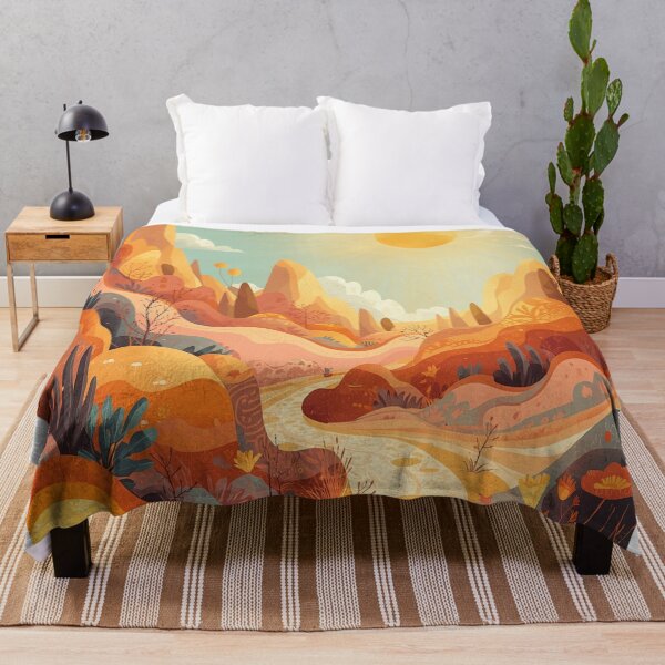 Item preview, Yellow and orange landscape pattern designed and sold by saly55887.