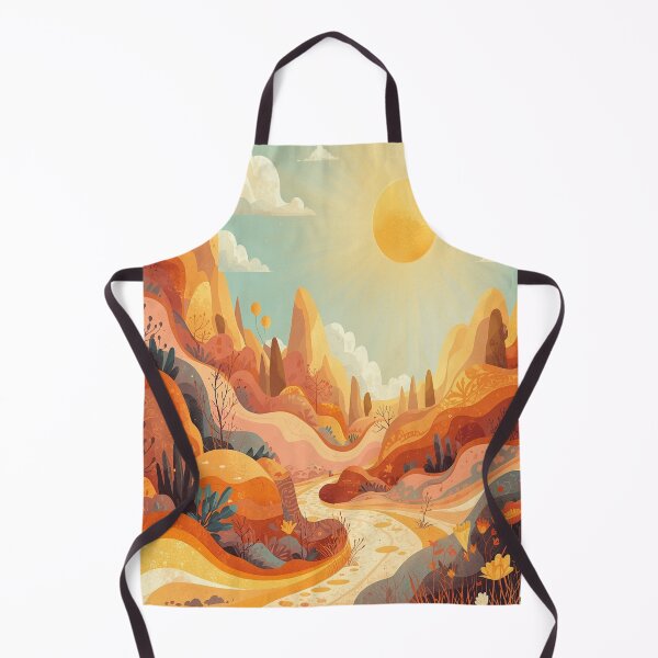 Item preview, Yellow and orange landscape pattern designed and sold by saly55887.