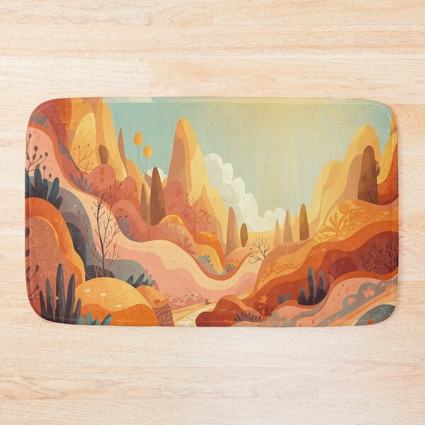 Item preview, Yellow and orange landscape pattern designed and sold by saly55887.