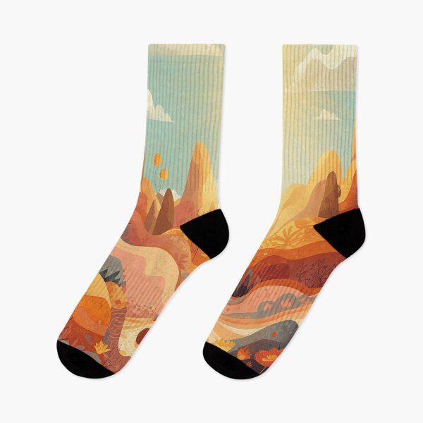 Item preview, Yellow and orange landscape pattern designed and sold by saly55887.