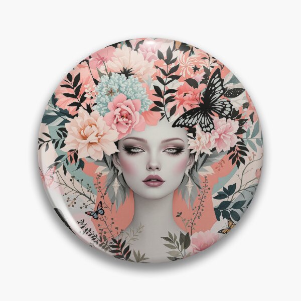 Item preview, Divine Floral Goddess – Ethereal Pastel Feminine Fantasy Art designed and sold by dreamsagellc.